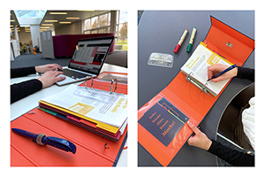 Er beinhaltet unter anderem Informationen zum Studienstart und bietet Platz zum Abheften weiterer Dokumente (Fotos: Jana Supe)